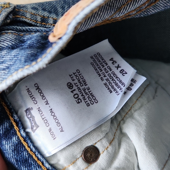 Vintage Levi's 501 Original Straight Fit Jeans - Picture 5 of 12